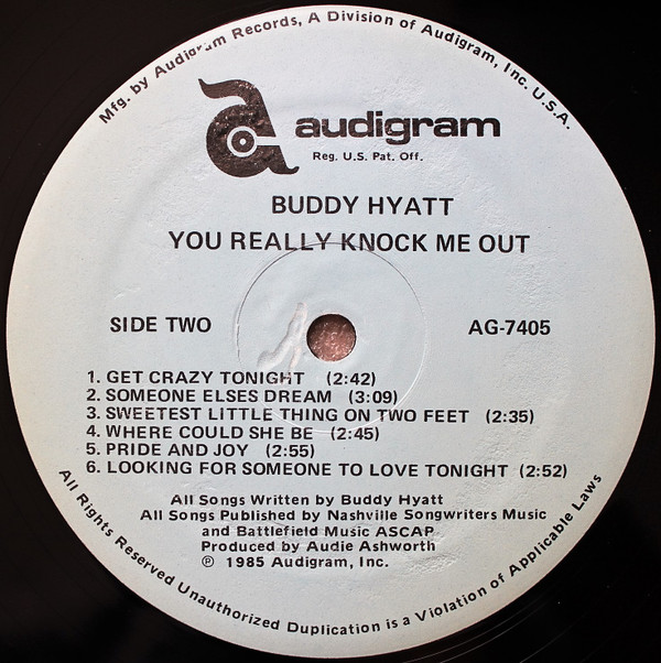 lataa albumi Buddy Hyatt - You Really Knock Me Out