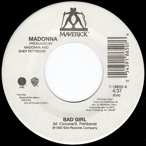 Madonna – Bad Girl (1993, CD) - Discogs