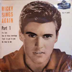 Ricky Nelson (2) - Ricky Sings Again - Part 1 album cover