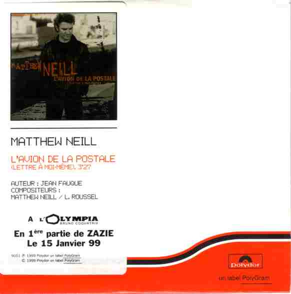last ned album Matthew Neill - LAvion De La Postale