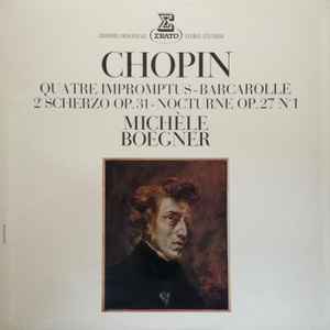 Chopin Mich le Boegner Quatre Impromptus Barcarolle 2e