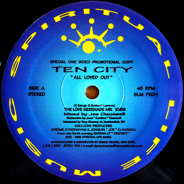 Ten City – All Loved Out (1996, Vinyl) - Discogs