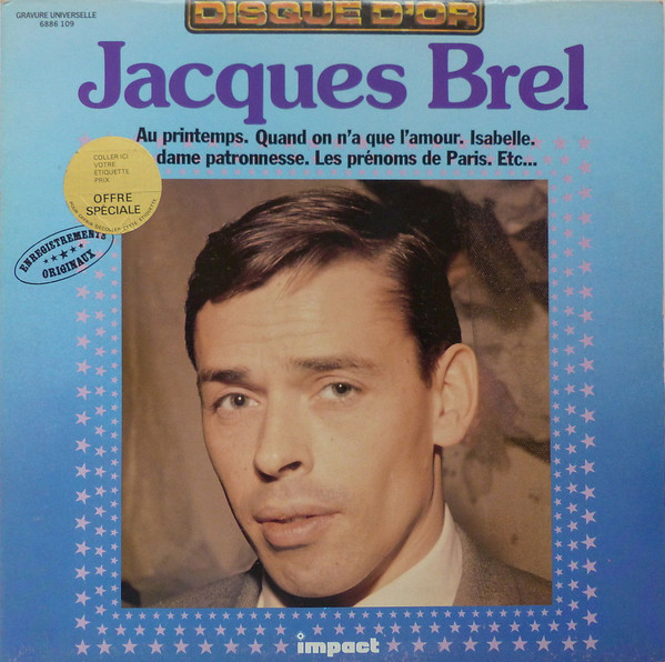 Jacques Brel – Jacques Brel (Vinyl) - Discogs