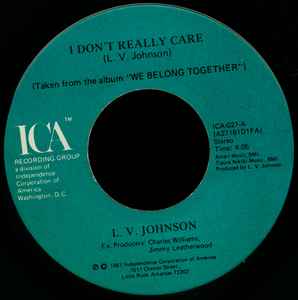 L. V. Johnson - I Don't Really Care album cover