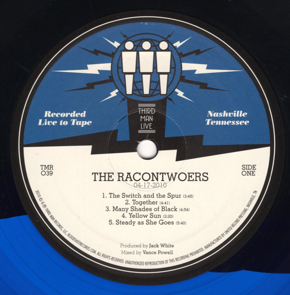The Racontwoers – Live At Third Man (2010, Black/Blue, Vinyl) - Discogs