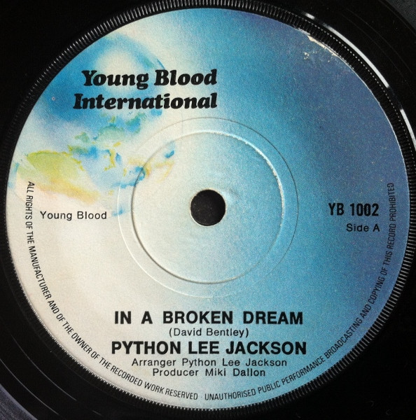 Python Lee Jackson – In A Broken Dream (1972, Knock-out Centre