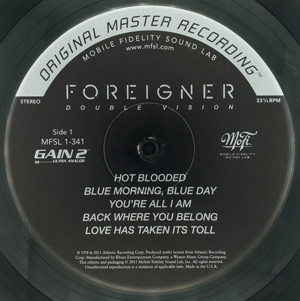 Foreigner - Double Vision / LP, Album, Ltd, Num, RE, RM, 180