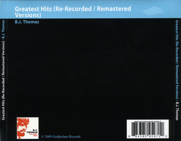 télécharger l'album BJ Thomas - Greatest Hits Re Recorded Remastered Versions