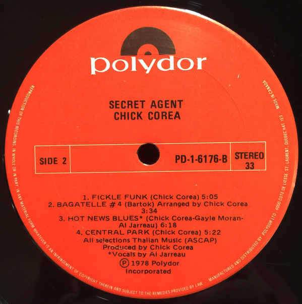 Chick Corea - Secret Agent | Polydor (PD-1-6176) - 4