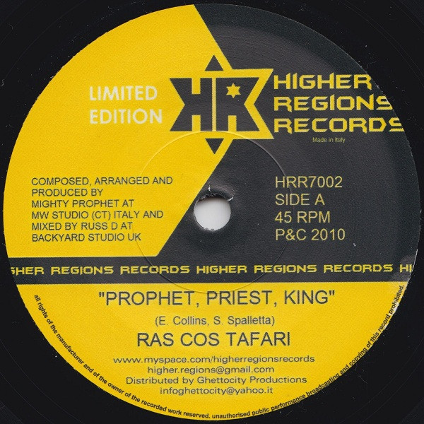 descargar álbum Ras Cos Tafari - Prophet Priest King