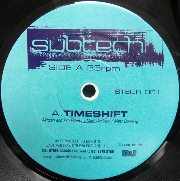 Subtech - Timeshift / Celestial Skies, 12",  (Vinyl) - Picture 1 of 1