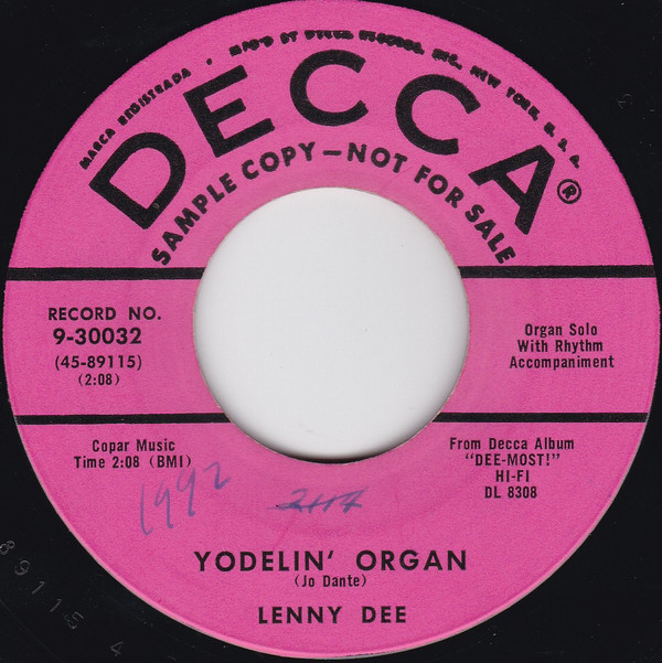 Album herunterladen Lenny Dee - Honky Tonk Train Blues
