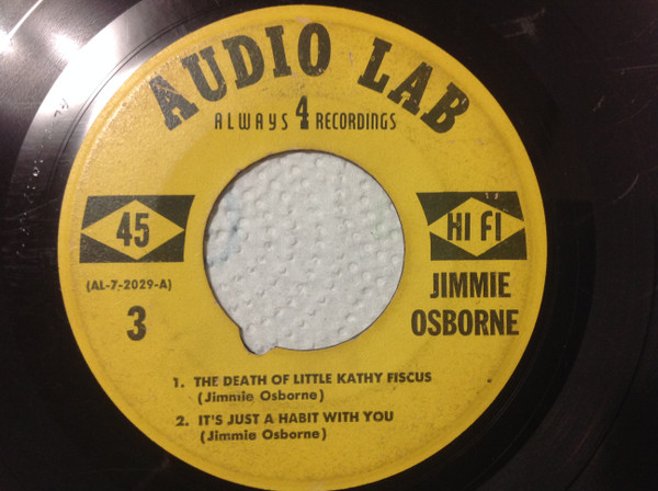 descargar álbum Jimmie Osborne - The Death Of Little Kathy Fiscus