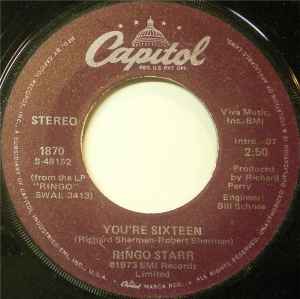 Ringo Starr – You're Sixteen (1978, Vinyl) - Discogs