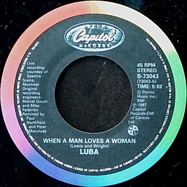 Luba - When A Man Loves A Woman | Capitol Records (B-73043) - 3