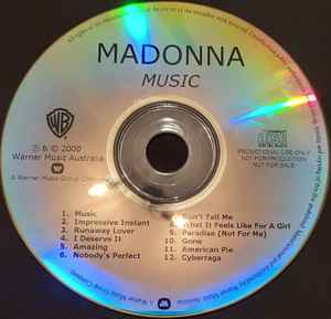 Madonna – Music (2001, CD) - Discogs