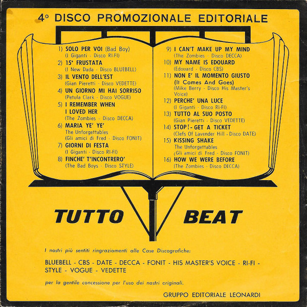 baixar álbum Various - Tutto Beat