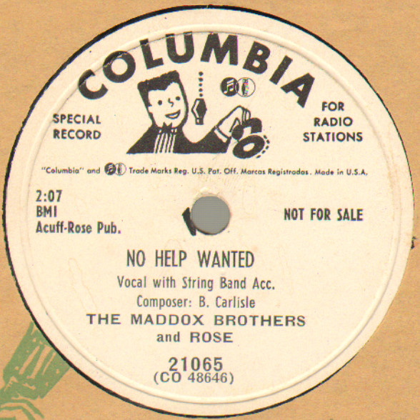 descargar álbum The Maddox Brothers And Rose - No Help Wanted Hearts And Flowers
