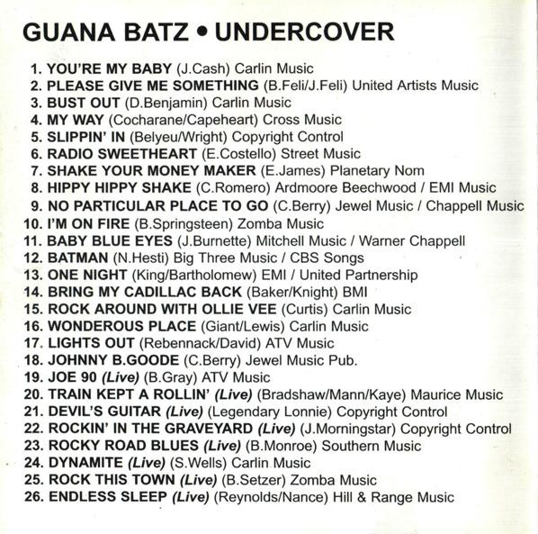 télécharger l'album Download The Guana Batz - Undercover album