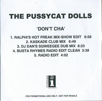 The Pussycat Dolls Featuring Busta Rhymes Don t Cha Remixes