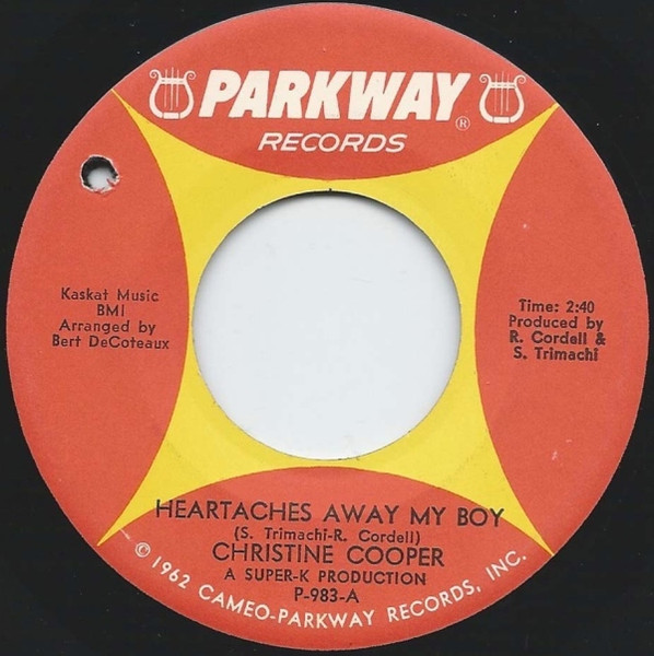 Christine Cooper – Heartaches Away My Boy / (They Call Him) A Bad 