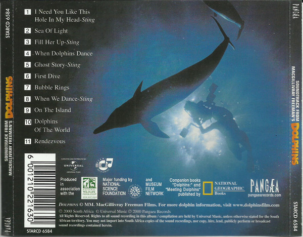 Album herunterladen Sting, Steve Wood - Dolphins Soundtrack From The IMAX Theatre Film
