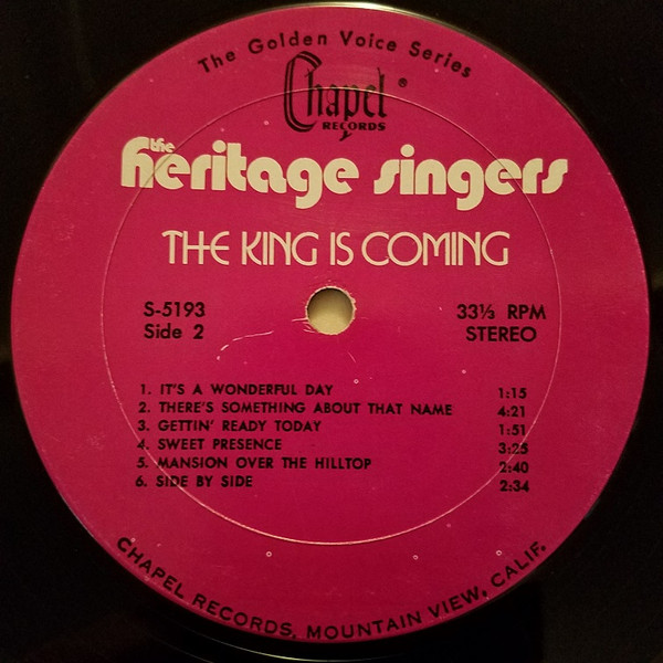 ladda ner album Heritage Singers - The King Is Coming