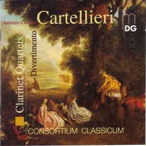Antonio Casimir Cartellieri - Clarinet Quartets - Divertimento Album-Cover