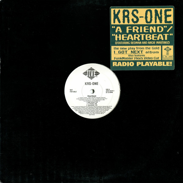 KRS-One – A Friend / Heartbeat (1997, Vinyl) - Discogs