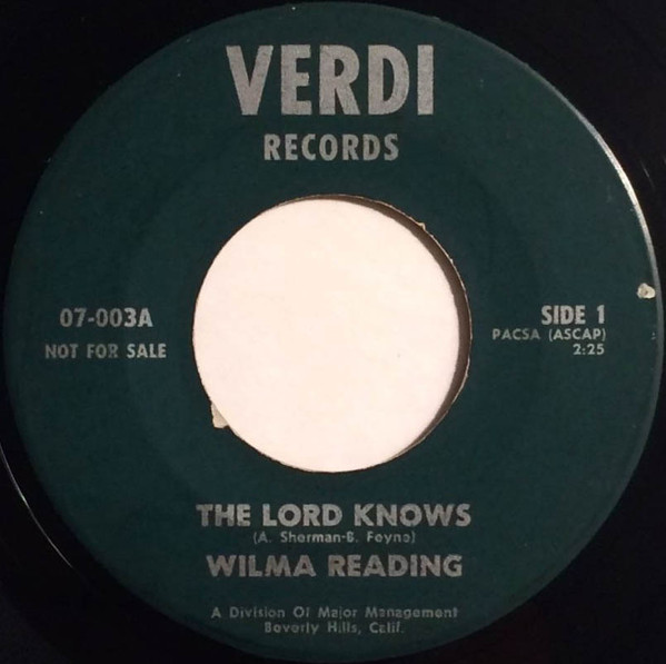 lataa albumi Wilma Reading - Lord Knows I Glow