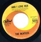 Cover of And I Love Her, 1964, Vinyl
