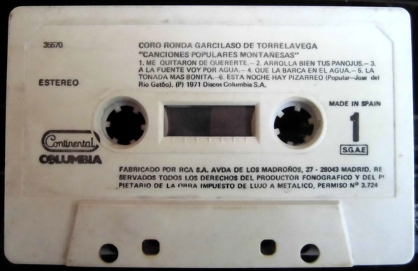télécharger l'album Coro Ronda Garcilaso De Torrelavega - Canciones Populares Montañesas