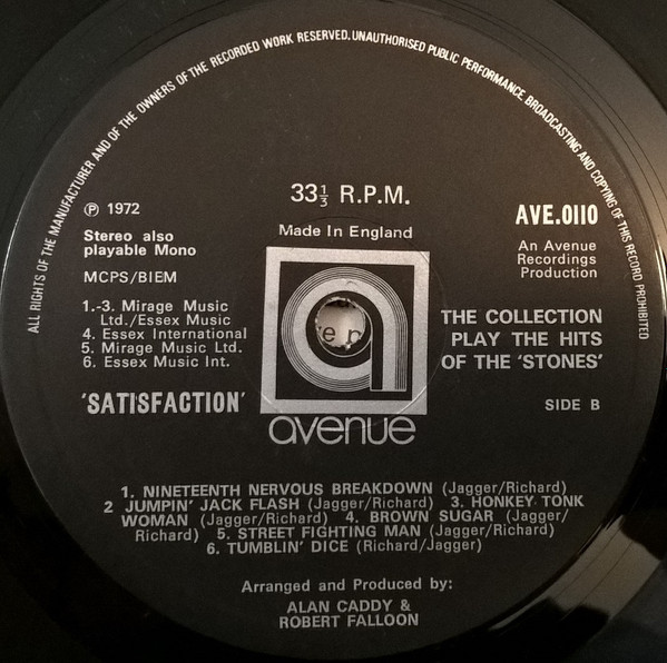 baixar álbum The Collection - Satisfaction The Collection Play The Hits Of The Rolling Stones