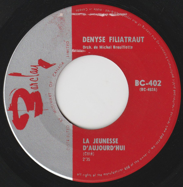 descargar álbum Denyse Filiatrault Jean Roger - La Jeunesse DAujourdhui Les Millions DArlequin