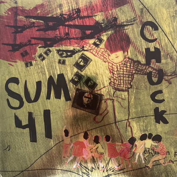 Sum 41 – Chuck (2023, Green Translucent With Red & Grey Splash 