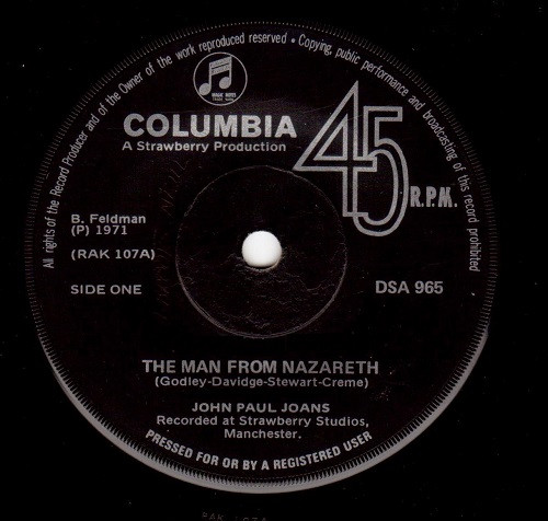 John Paul Joans – The Man From Nazareth / Got To Get Together Now