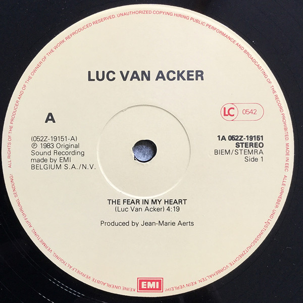 baixar álbum Luc Van Acker - The Fear In My Heart