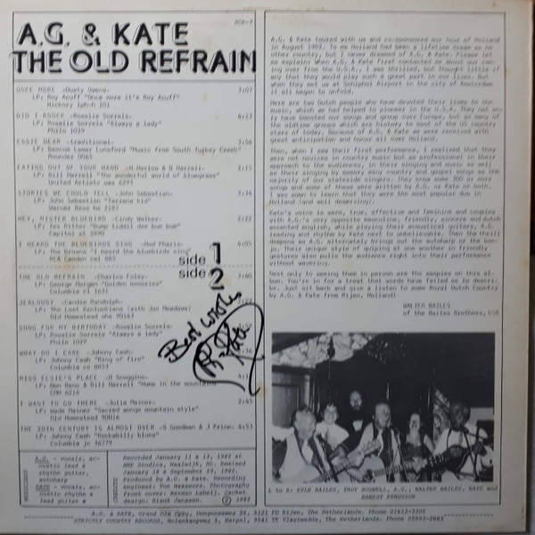 last ned album AG & Kate - The Old Refrain