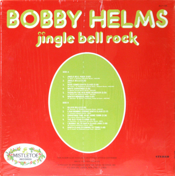 Bobby Helms – Jingle Bell Rock (1980, Yellow Labels, Vinyl) - Discogs