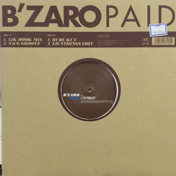 B'Zaro – Paid (1999, CD) - Discogs