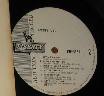 Bobby Vee – Bobby Vee (1961, Indianapolis Press, Vinyl) - Discogs