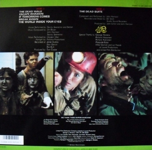 ladda ner album John Harrison - George A Romeros Day Of The Dead Original Motion Picture Soundtrack