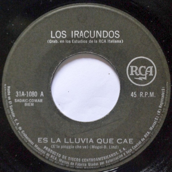 Album herunterladen Los Iracundos - Es La Lluvia Que Cae Ela Pioggia Que Ve Hi Lili Hi Lo