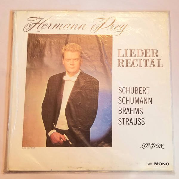 Hermann Prey, Karl Engel – Lieder Von Schubert, Schumann, Brahms 