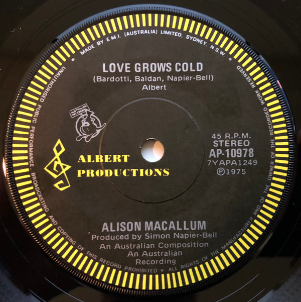 télécharger l'album Alison MacCallum - Love Grows Cold
