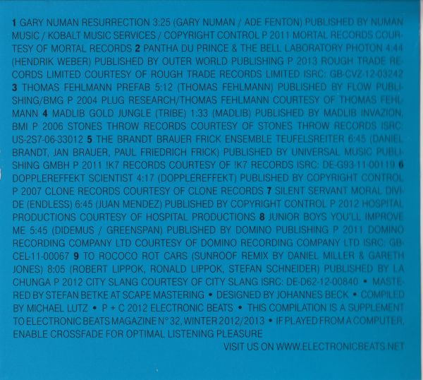 ladda ner album Various - Electronic Beats CD N 3 Winter 20122013