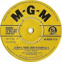 Gloria's Theme From Butterfield 8 (Vinyl, 7