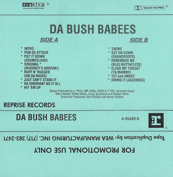 Da Bush Babees – Ambushed (1994, Cassette) - Discogs