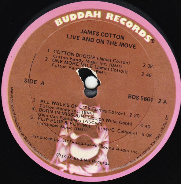 The James Cotton Band – Live & On The Move (1976, Vinyl) - Discogs