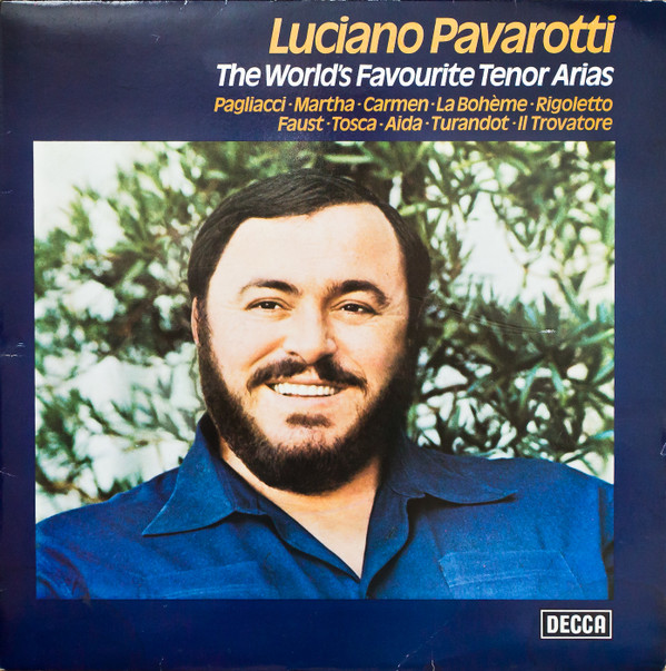 Обложка конверта виниловой пластинки Luciano Pavarotti - The World's Favourite Tenor Arias